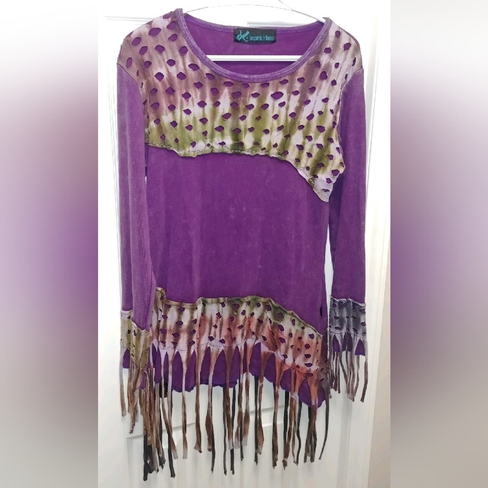 Leopards & Roses m/l tunic.